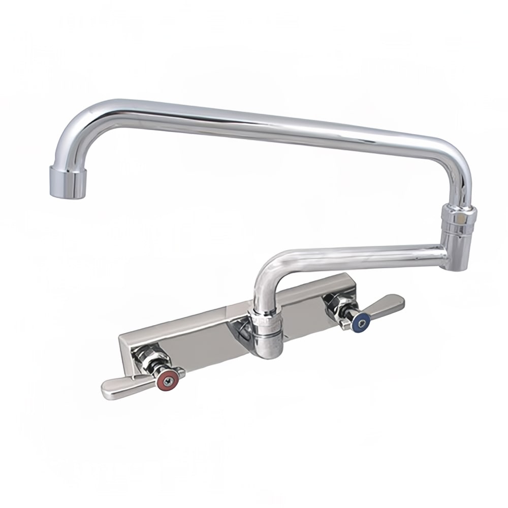 BK Resources EVO-8SM-8G Splash Mount Faucet w/ 8" Gooseneck Spout & 8" Centers
