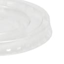 Fineline 2 1/2" Round Disposable Lid for 2 oz Portion Cups - PETE Plastic, Clear (42PCL2) thumbnail 2