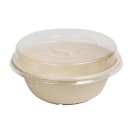 Fineline 8" Round Disposable Dome Lid for Round Bowls - PETE Plastic, Clear (42RBL) thumbnail 5