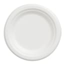Fineline 6" Round Disposable Plate - Baggase, White (43RP06) thumbnail 3