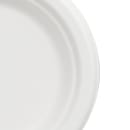 Fineline 7" Round Disposable Plate - Baggase, White (43RP07) thumbnail 4