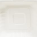 Fineline Disposable Hinged Container - 6"L x 6"W x 3 1/10" H, Bagasse, White (43SH6) thumbnail 7