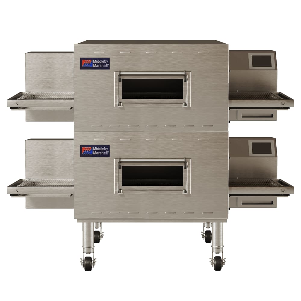 Middleby Marshall PS640G-2 77" Gas Double Impingement Conveyor Oven - Natural Gas