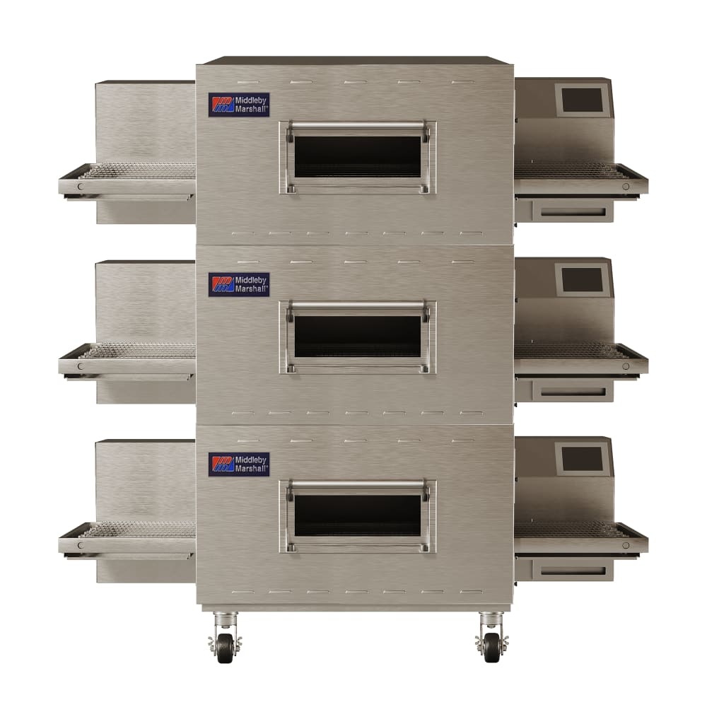 Middleby Marshall PS640G-3 77" Gas Triple Impingement Conveyor Oven - Natural Gas