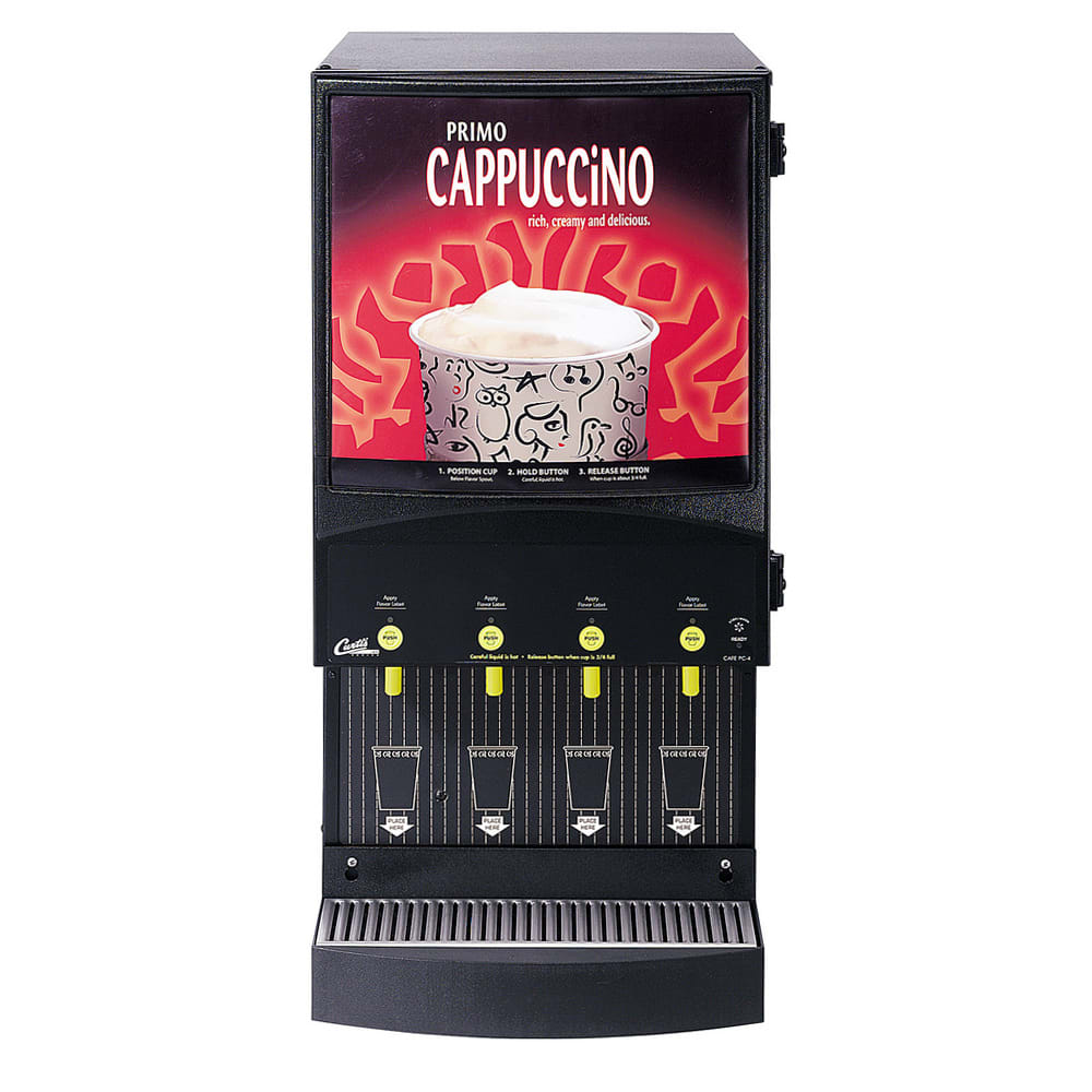 Curtis CAFEPC4CS10000 Cappuccino Machine w/ (1) 4 lb Hopper & (4) Dispenser, 120v