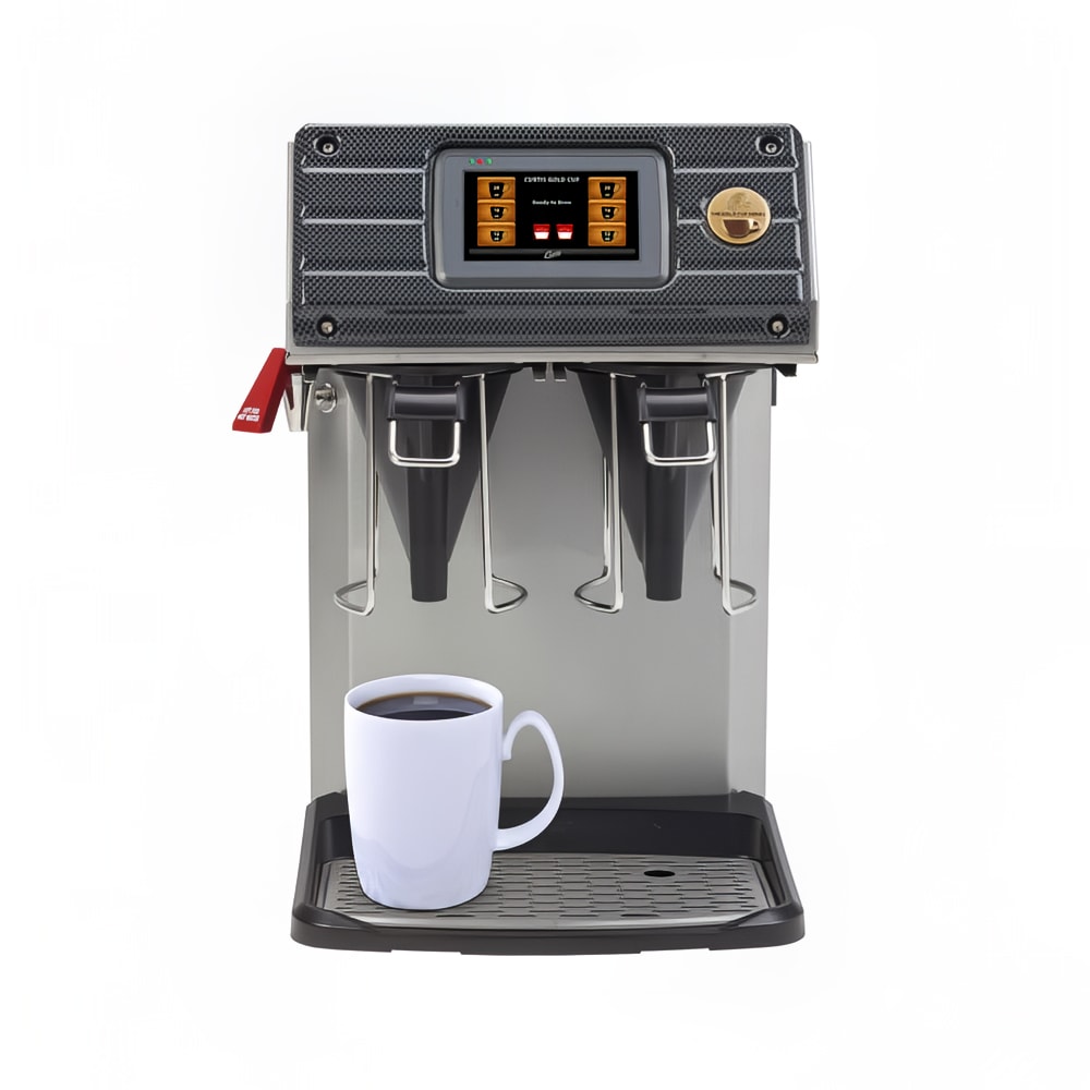 Curtis CGC 1 7/10 gal Twin Brew Single Cup Coffee Brewer w/ Digital Controls, 110v