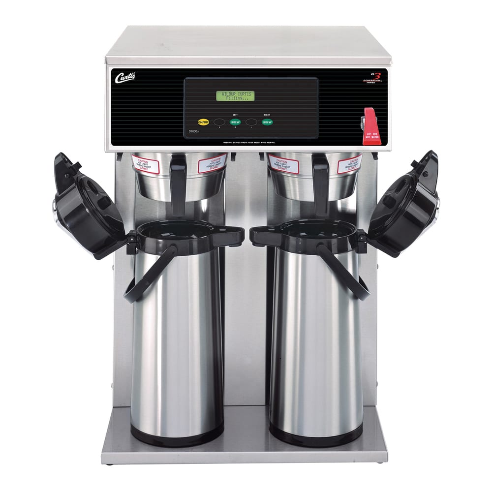 Curtis D1000GT12A000 3 gal Twin Airpot Coffee Brewer w/ Digital Programming, 220v/1ph