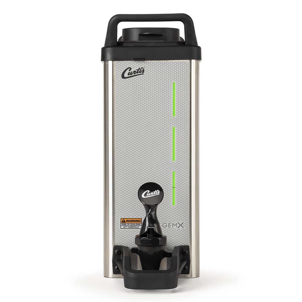 Curtis GEM3XN Gemini® G4 GemX Coffee Dispenser w/ 1 1/2 gal Capacity - Brew Through, Stainless