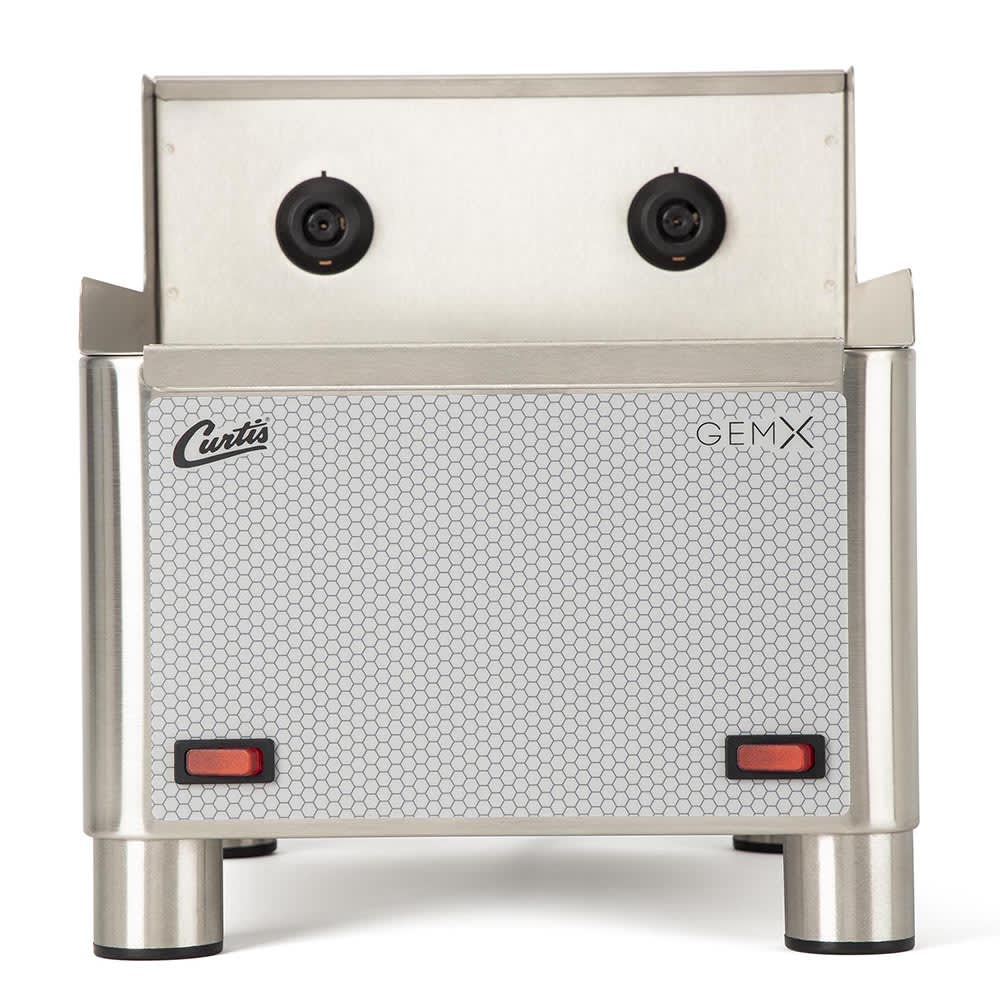 Curtis GEM5XN Gemini® Satellite Warmer Stand for (2) GEM3XN Dispensers - Stainless, 120v
