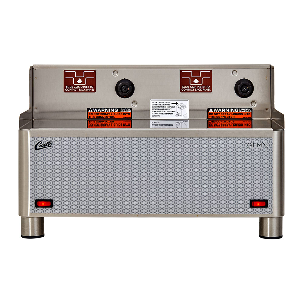 Curtis GEM5XTIFT Gemini® Twin Satellite Coffee Warmer Stand - Stainless, 120v