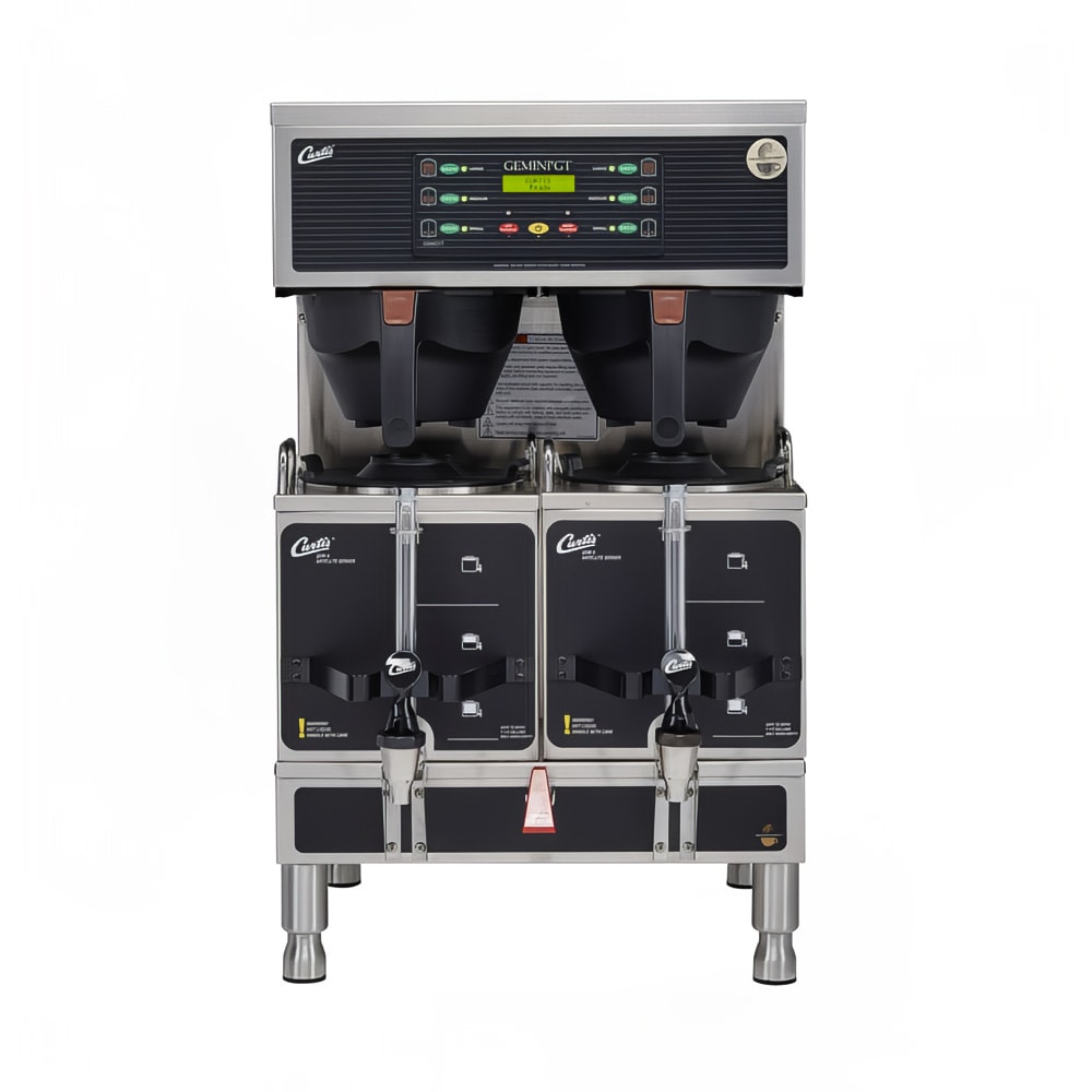 Curtis GEMTS19A1000 Automatic Twin Coffee Brewer w/ (2) Lower Warmer & Hot Water Faucet, 220v/1ph