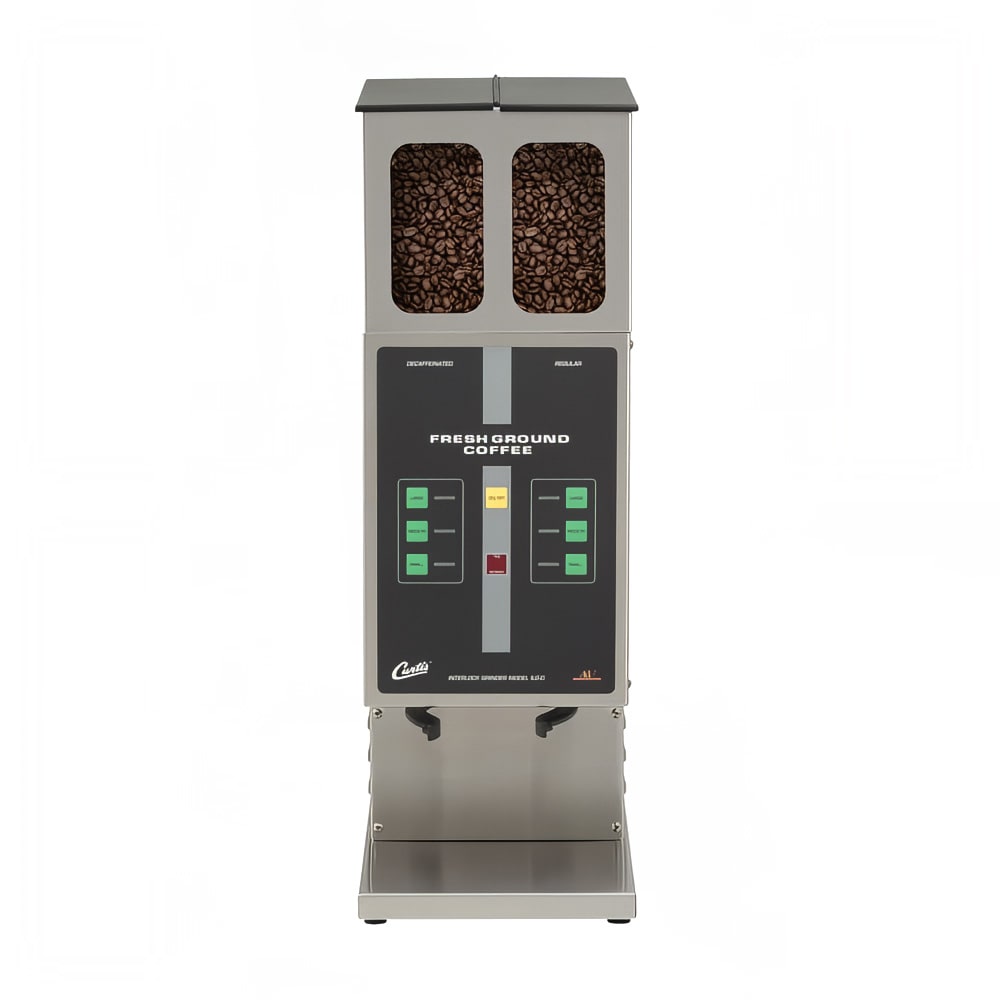 Curtis ILGD-10 Automatic Twin Coffee Grinder w/ (2) 7 1/2 lb Hoppers, Digital, 120v