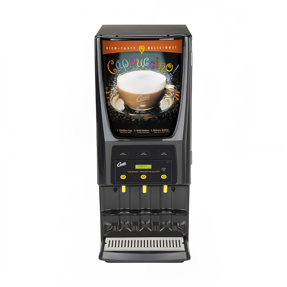 Curtis PCGT3 3 Flavor Cappuccino Machine w/ (1) 5 lb & (2) 10 lb Hoppers, 120v