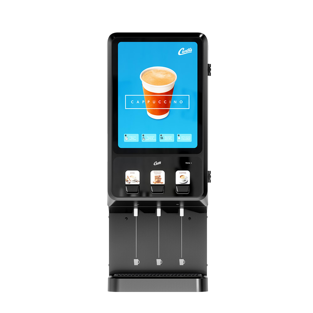 Curtis PCNG3DV Primo Cappuccino™ Cappuccino Machine w/ (1) 5 lb & (2) 10 lb Hoppers & (3) Dispensers, 120-220v