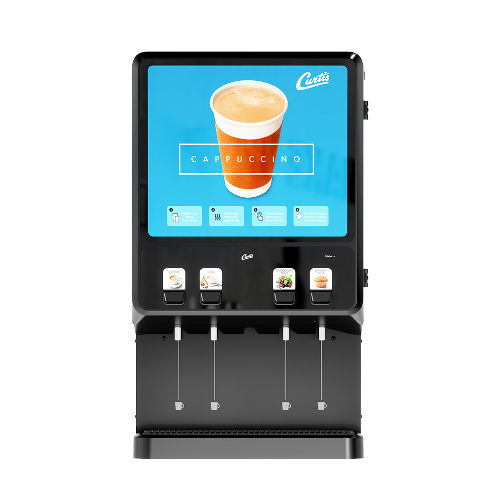 Curtis PCNG4300 Primo Cappuccino™ Cappuccino Machine w/ (2) 5 lb & (2) 10 lb Hoppers & (4) Dispensers, 120v