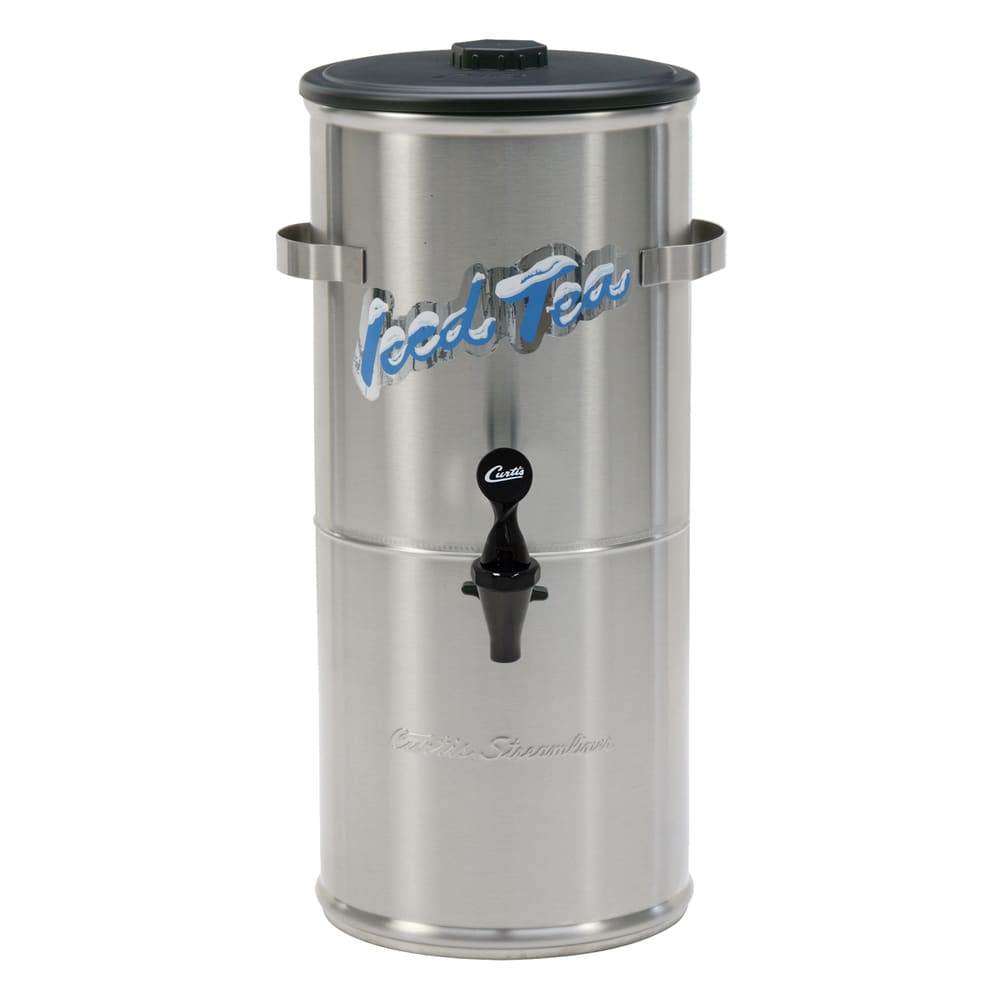 Curtis TC-3HS 3 gal Round Iced Tea Dispenser w/ Handles, Stainless Steel