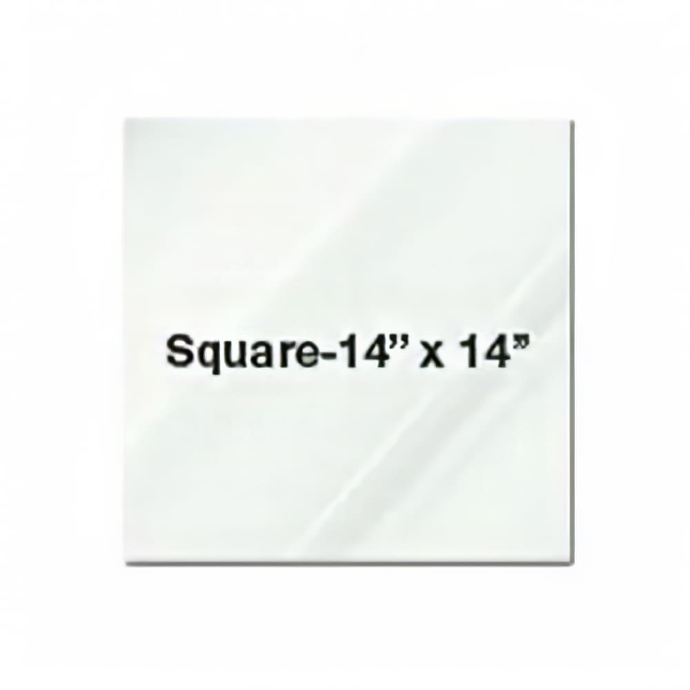 Eastern Tabletop 0414G 14" Square Riser Shelf - Glass, Clear