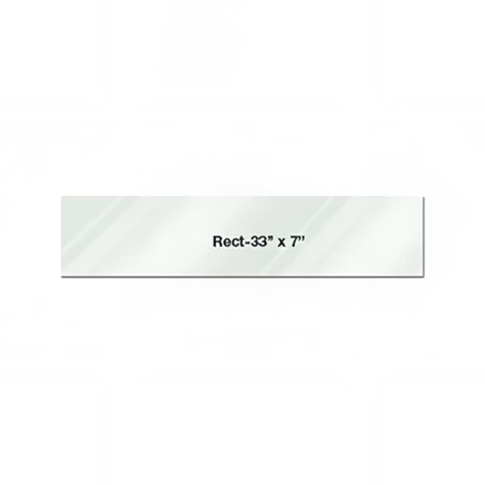 Eastern Tabletop 0507AC Rectangular Riser Shelf - 33"L x 7"W, Acrylic, Clear