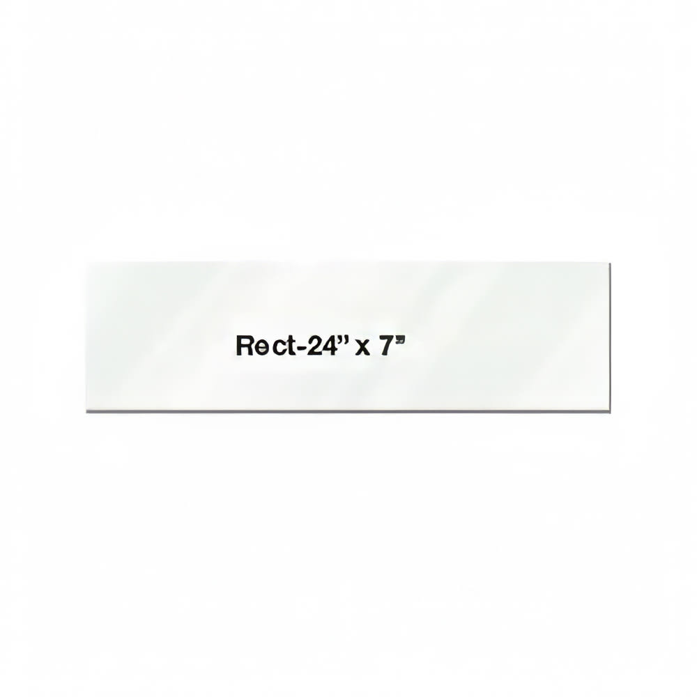 Eastern Tabletop 05247AC Rectangular Riser Shelf - 24"L x 7"W, Acrylic, Clear