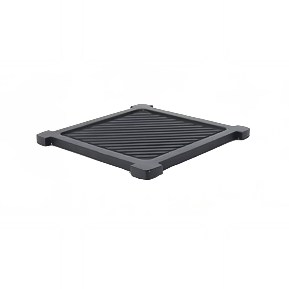 Eastern Tabletop 1741GT 8" Square Griddle Plate for Lexus Collection Risers  - Aluminum, Black