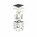 Eastern Tabletop 1742 8" Square Lexus Riser w/ Sterno Holder - 10"H, Stainless Steel thumbnail 2