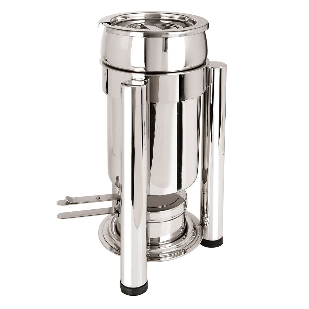 Eastern Tabletop 3104PL 4 qt Marmite Soup Chafer w/ Hinged Lid, Stainless Steel