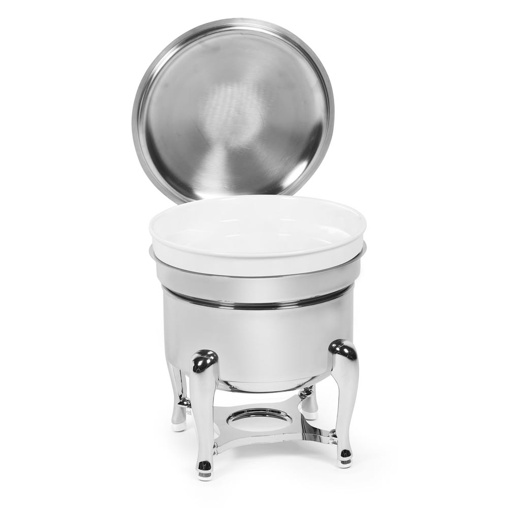 Eastern Tabletop 3106 4 1/2 qt Marmite Soup Chafer w/ Hinged Lid, Stainless Steel