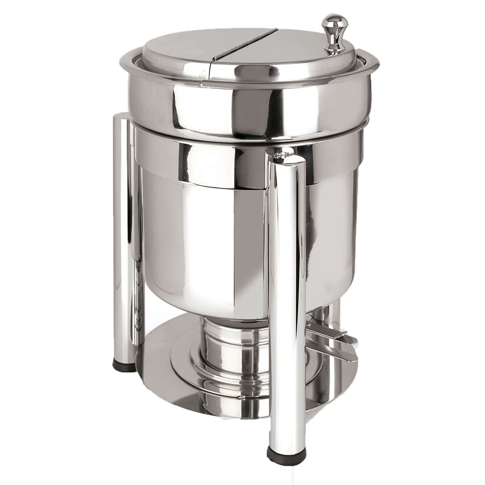 Eastern Tabletop 3107PL 7 qt Marmite Soup Chafer w/ Hinged Lid, Stainless Steel