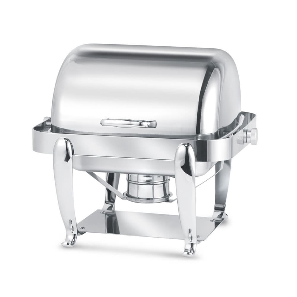 Eastern Tabletop 3117 4 qt Rectangular Chafer w/ Roll Top Cover, Stainless Steel
