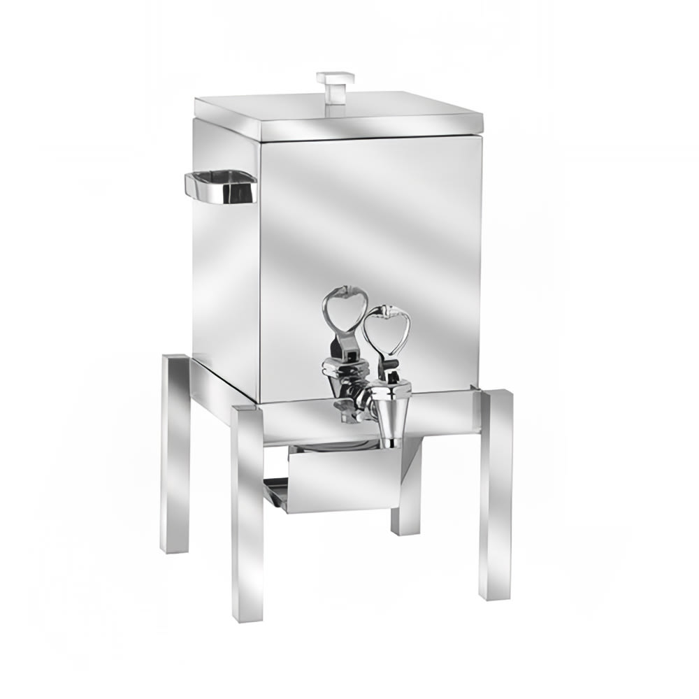 Eastern Tabletop 3153 3 gal Square Low Volume Low Volume Dispenser Coffee Urn w/ 1 Tank, Chafing Fuel