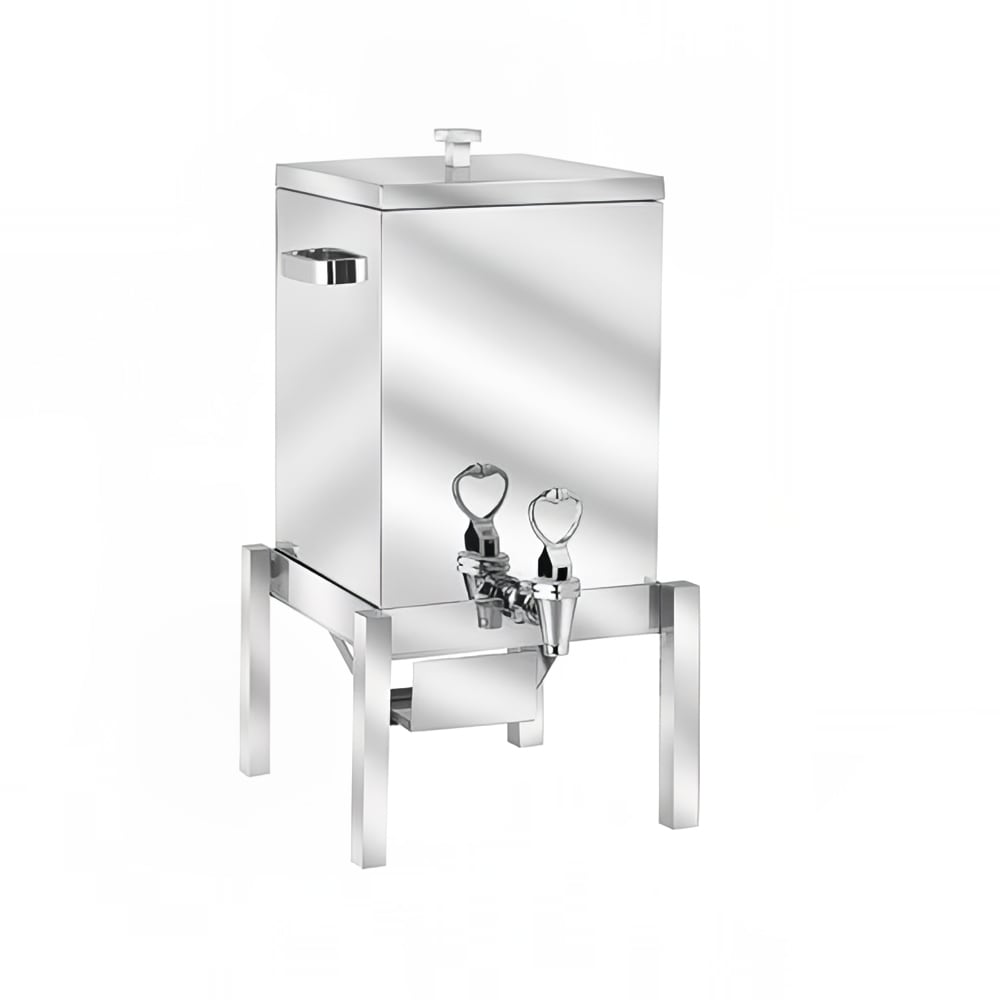 Eastern Tabletop 3155 5 gal Square Medium Volume Dispenser Coffee Urn w/ 1 Tank, Chafing Fuel