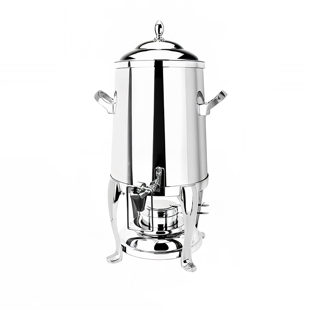 Eastern Tabletop 3205FSHF 5 gal Medium Volume Dispenser Coffee Urn w/ 1 Tank & Hands Free Spigot, Chafing Fuel