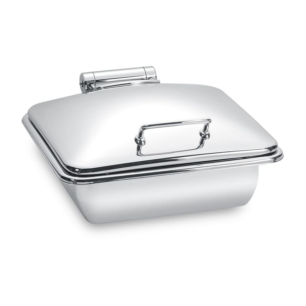 Eastern Tabletop 3914 6 qt Square Chafing Dish w/ Hinged Lid, Stainless Steel