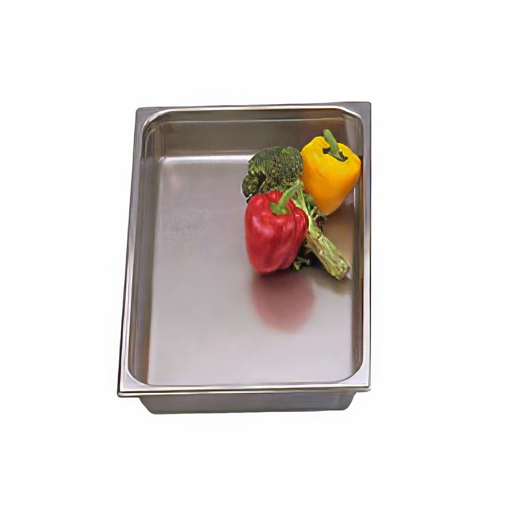 Eastern Tabletop 3935FP 8 qt Rectangular Chafer Food Pan, Stainless Steel
