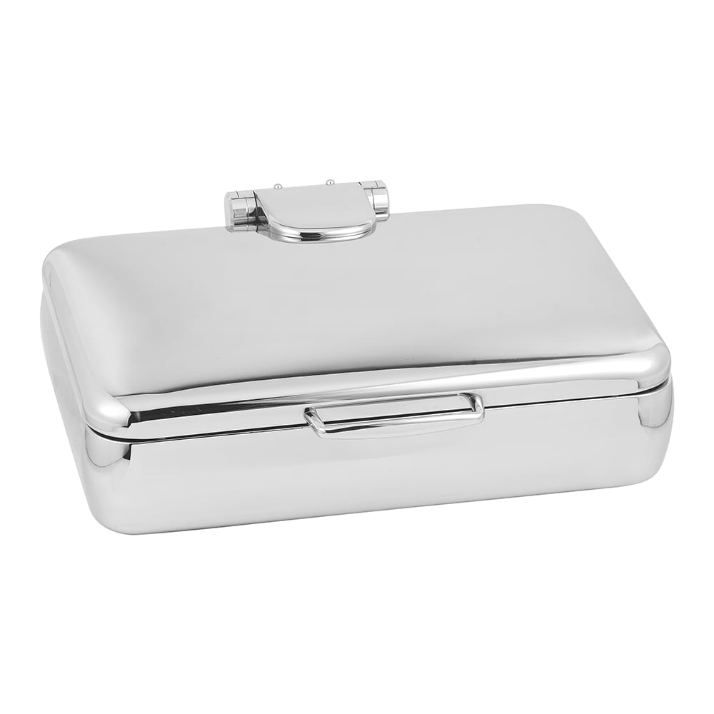 Eastern Tabletop 3995 8 qt Rectangular Induction Chafing Dish w/ Hinged Lid, Stainless Steel