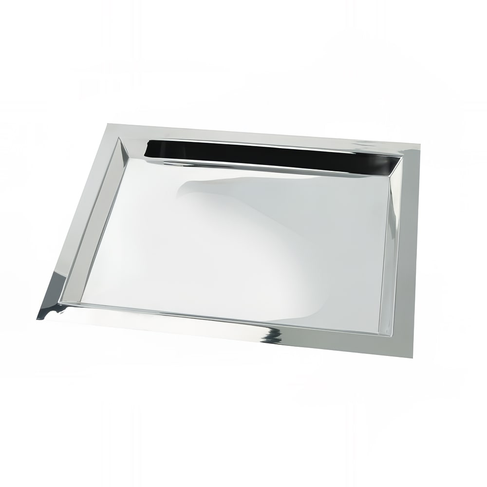 Eastern Tabletop 5497 Rectangular Brooklyn Collection Tray - 15 1/2" x 9 1/2", Stainless Steel