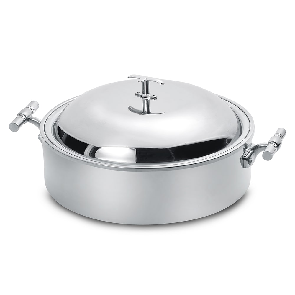 Eastern Tabletop 5904 4 qt Round Induction Chafing Dish w/ Lift Off Lid, Stainless Steel