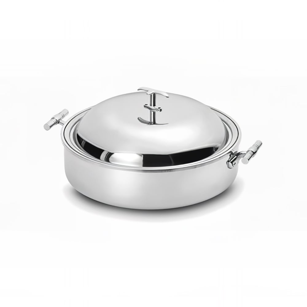Eastern Tabletop 5906B 6 qt Round Induction Chafing Dish w/ Lift Off Lid, Stainless Steel