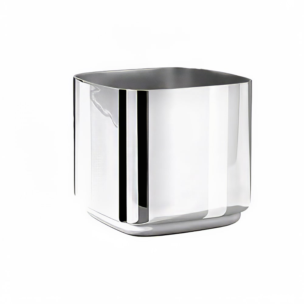 Eastern Tabletop 7341 10 oz Java Square Sugar Bowl, Stainless Steel