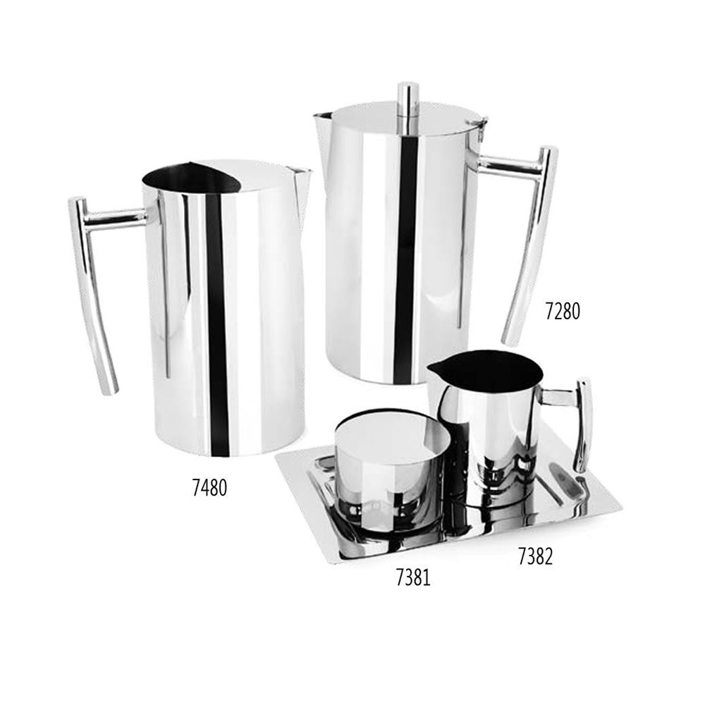 Eastern Tabletop 7382 10 oz Arc Collection Creamer, Stainless Steel