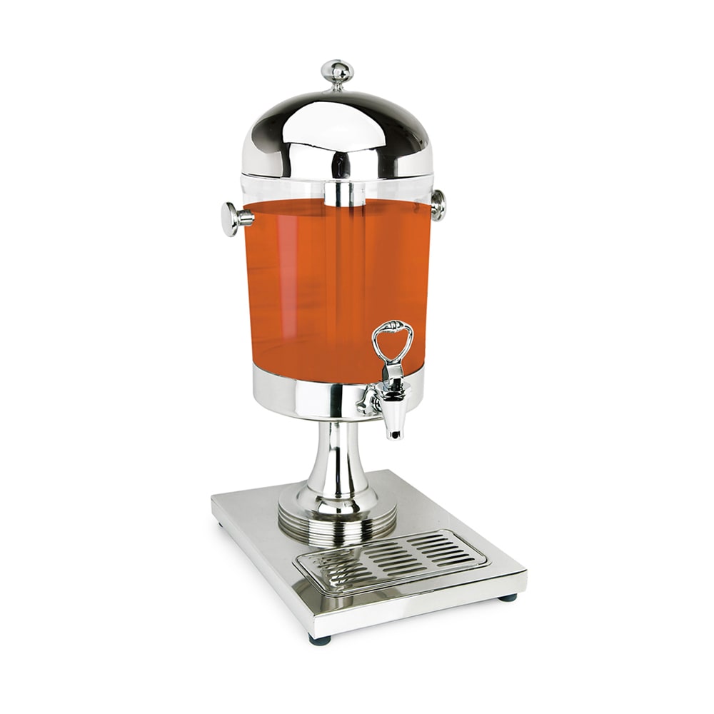 Eastern Tabletop 7502 2 gal Beverage Dispenser w/ Ice Chamber - Plastic Container, Stainless Base