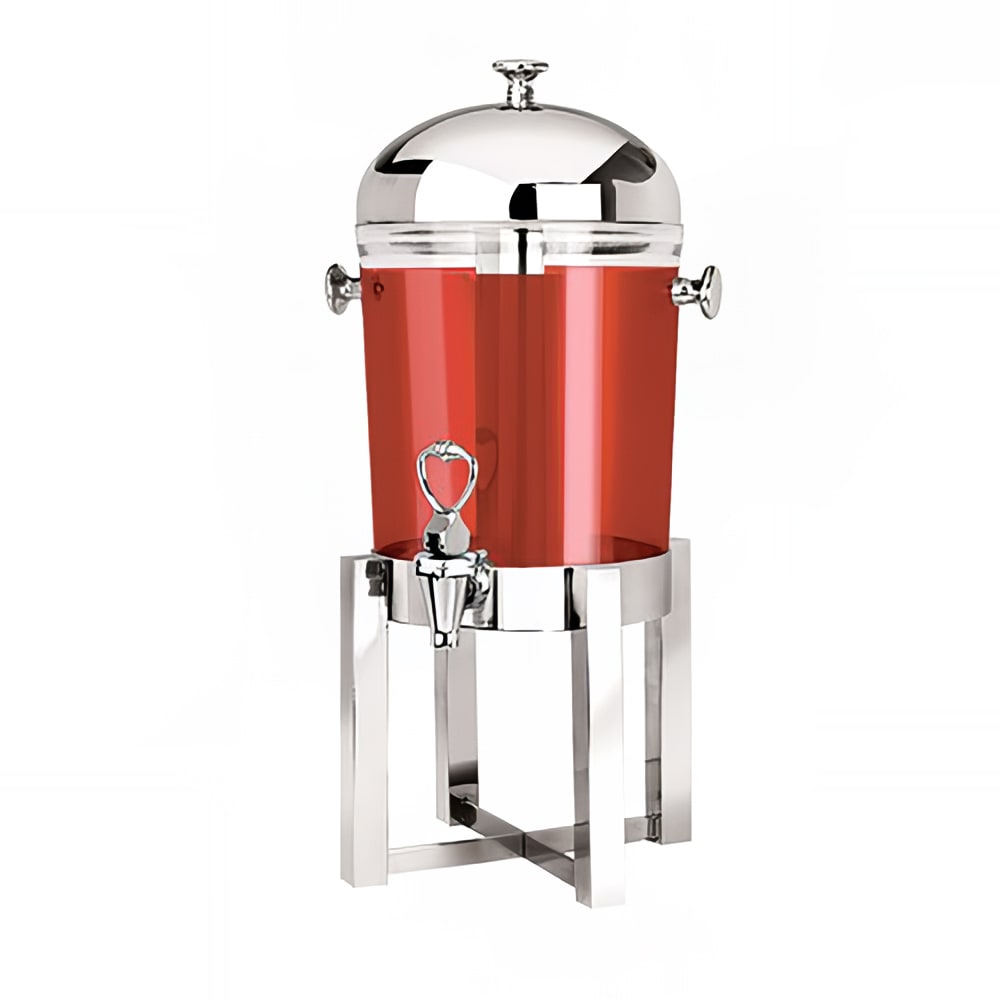 Eastern Tabletop 7522 2 gal Beverage Dispenser w/ Ice Chamber - Plastic Container, Stainless Base