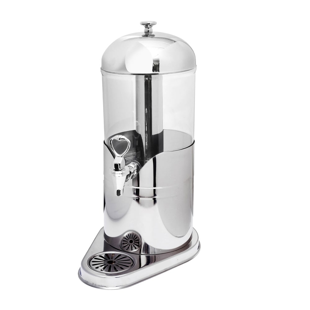 Eastern Tabletop 7582 2 gal Beverage Dispenser w/ Ice Chamber - Plastic Container, Stainless Base