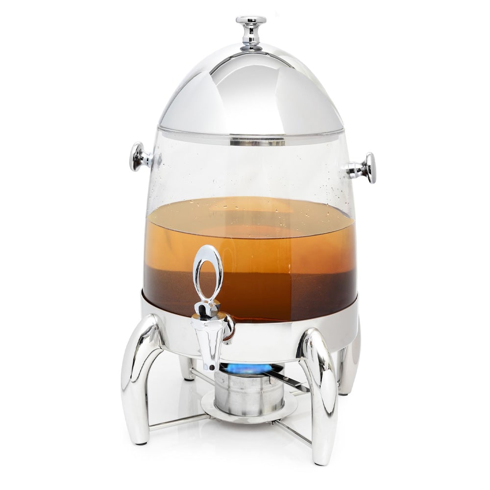 Eastern Tabletop 7592 2 gal Beverage Dispenser w/ Ice Chamber - Plastic Container, Stainless Base