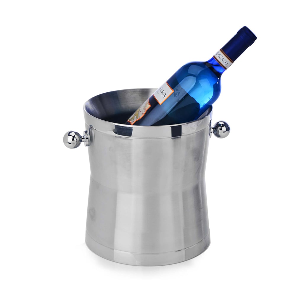 Eastern Tabletop 7940 8 5/8" Double Walled Wine Bucket, Stainless Steel