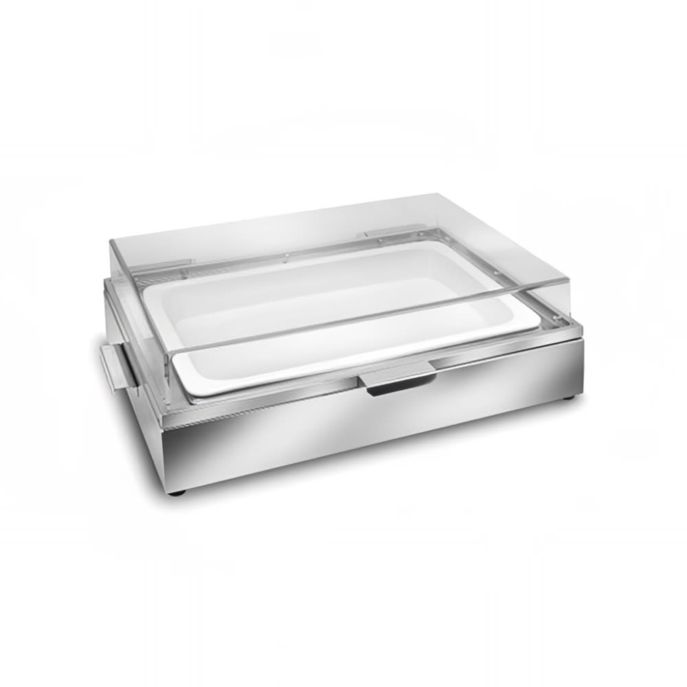 Eastern Tabletop 9085 8 qt Cold Rectangular Chafer w/ Hinged Lid