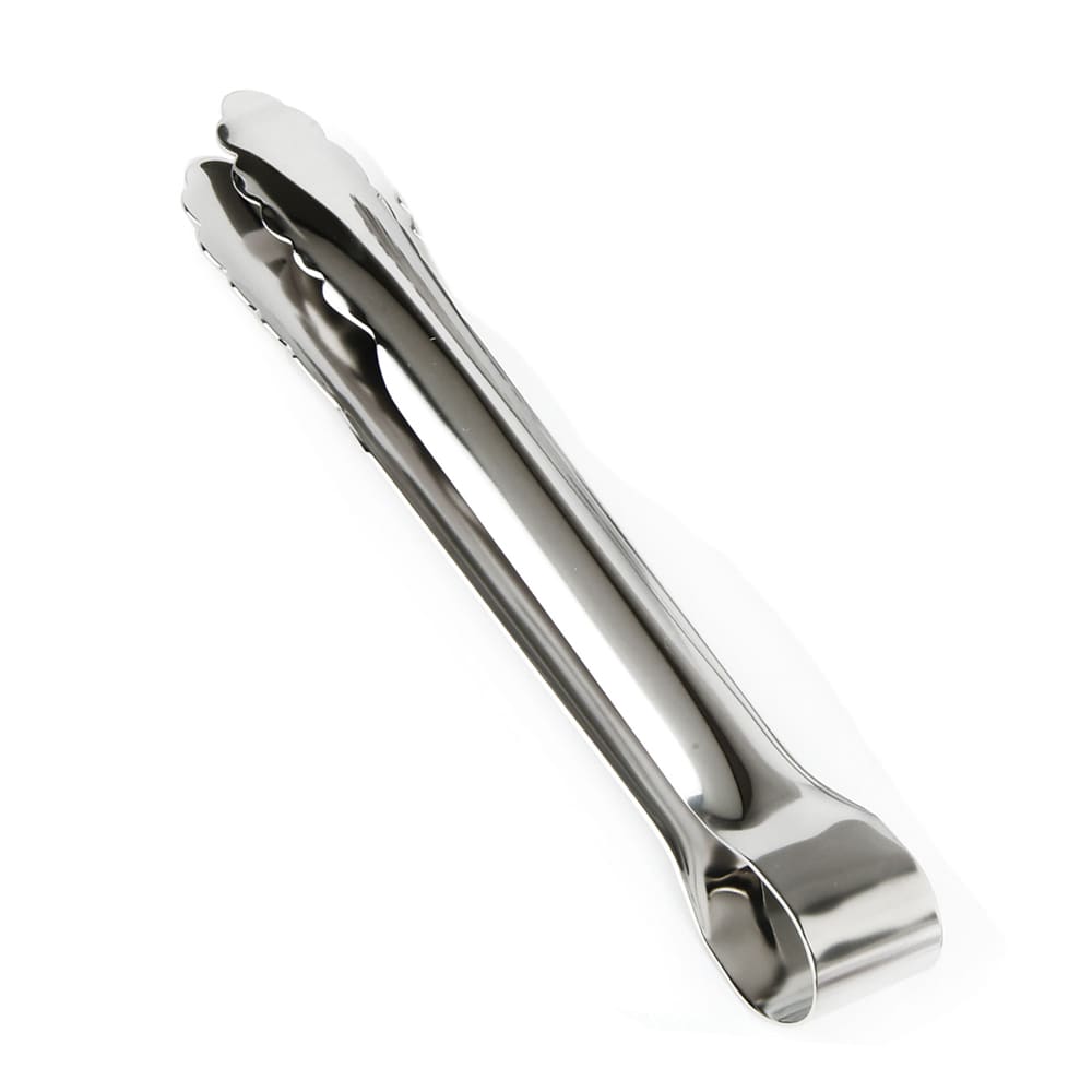 Eastern Tabletop 9548 10" Scalloped Tongs, Stainless Steel