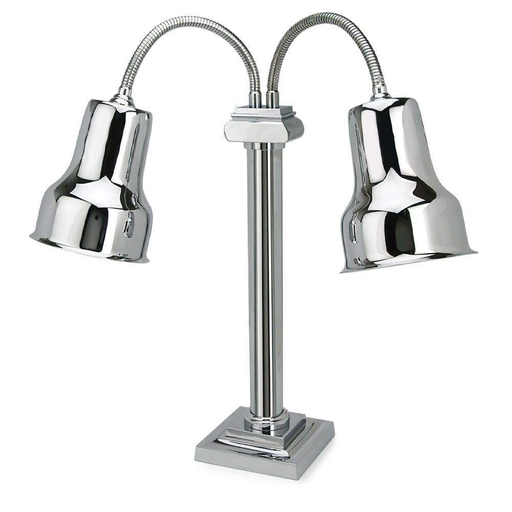 Eastern Tabletop 9632 2 Bulb Heat Lamp w/ Flexible Arm - Stainless Steel, 120v
