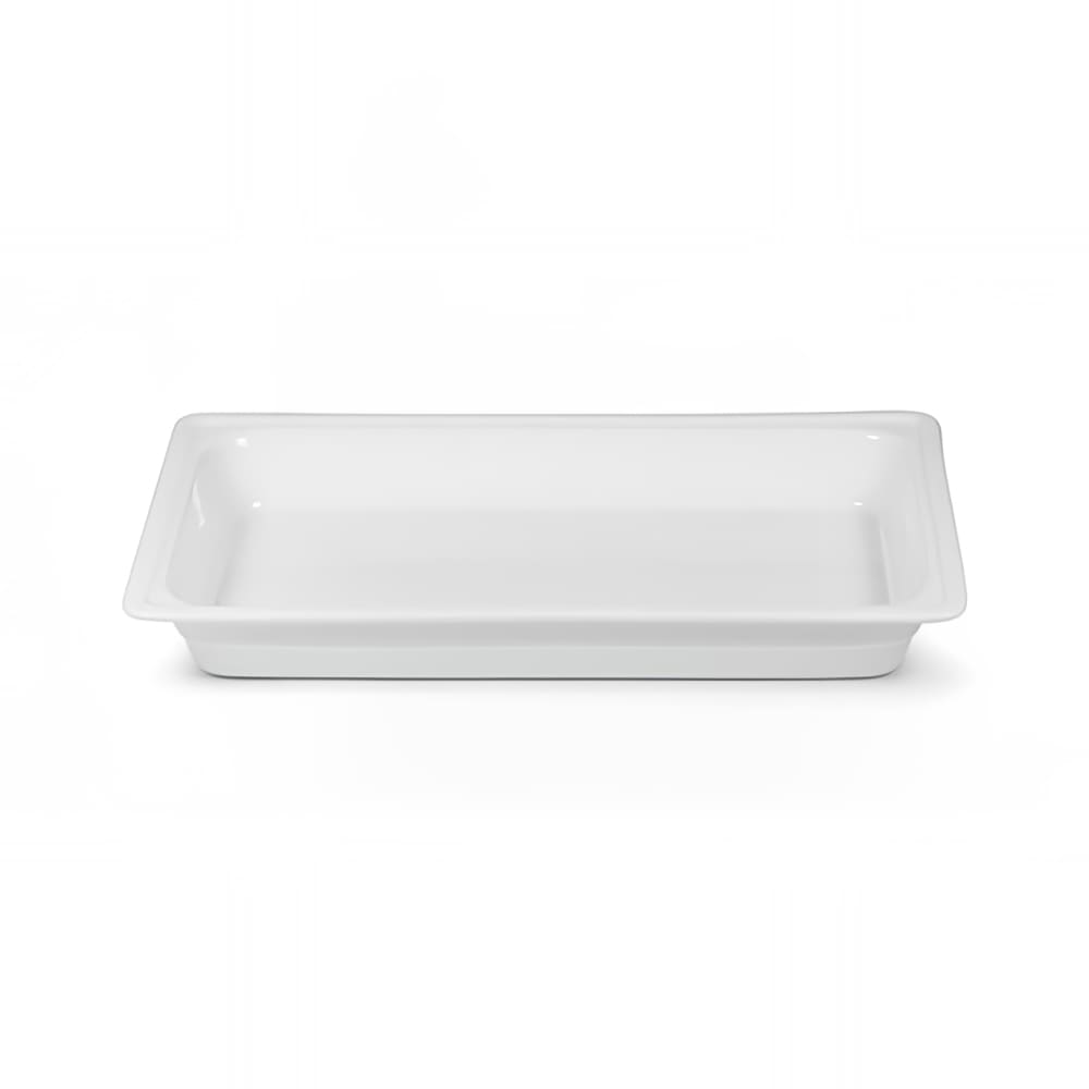 Eastern Tabletop PFP115 8 qt Rectangular Chafer Food Pan, Porcelain, White