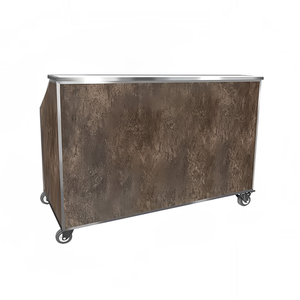 Eastern Tabletop Z946SA Portable Bar for Indoor/Outdoor - 66"L x 32"W x 47 1/2"H, Sandstone Textured